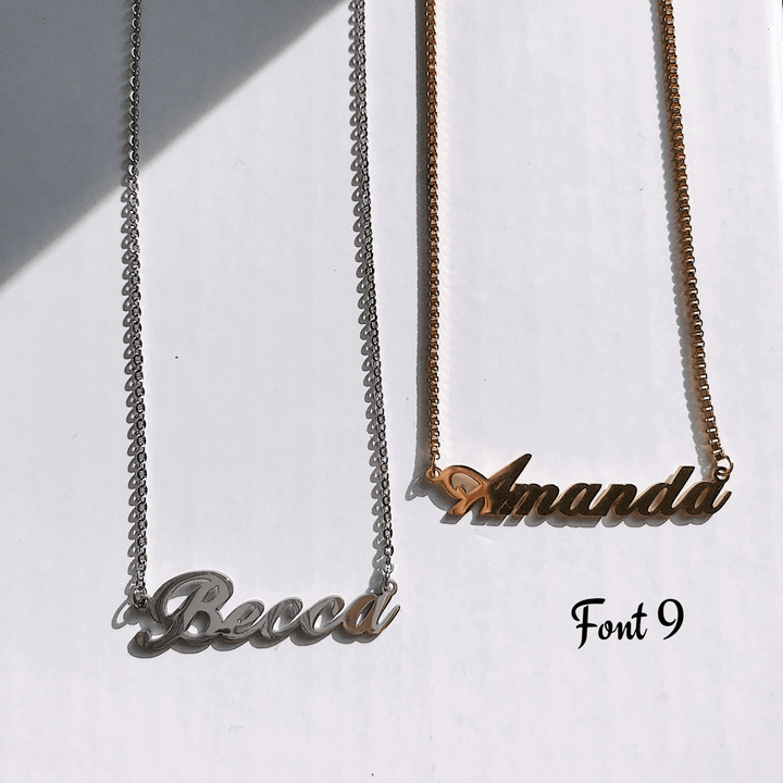 Name Necklace Gold