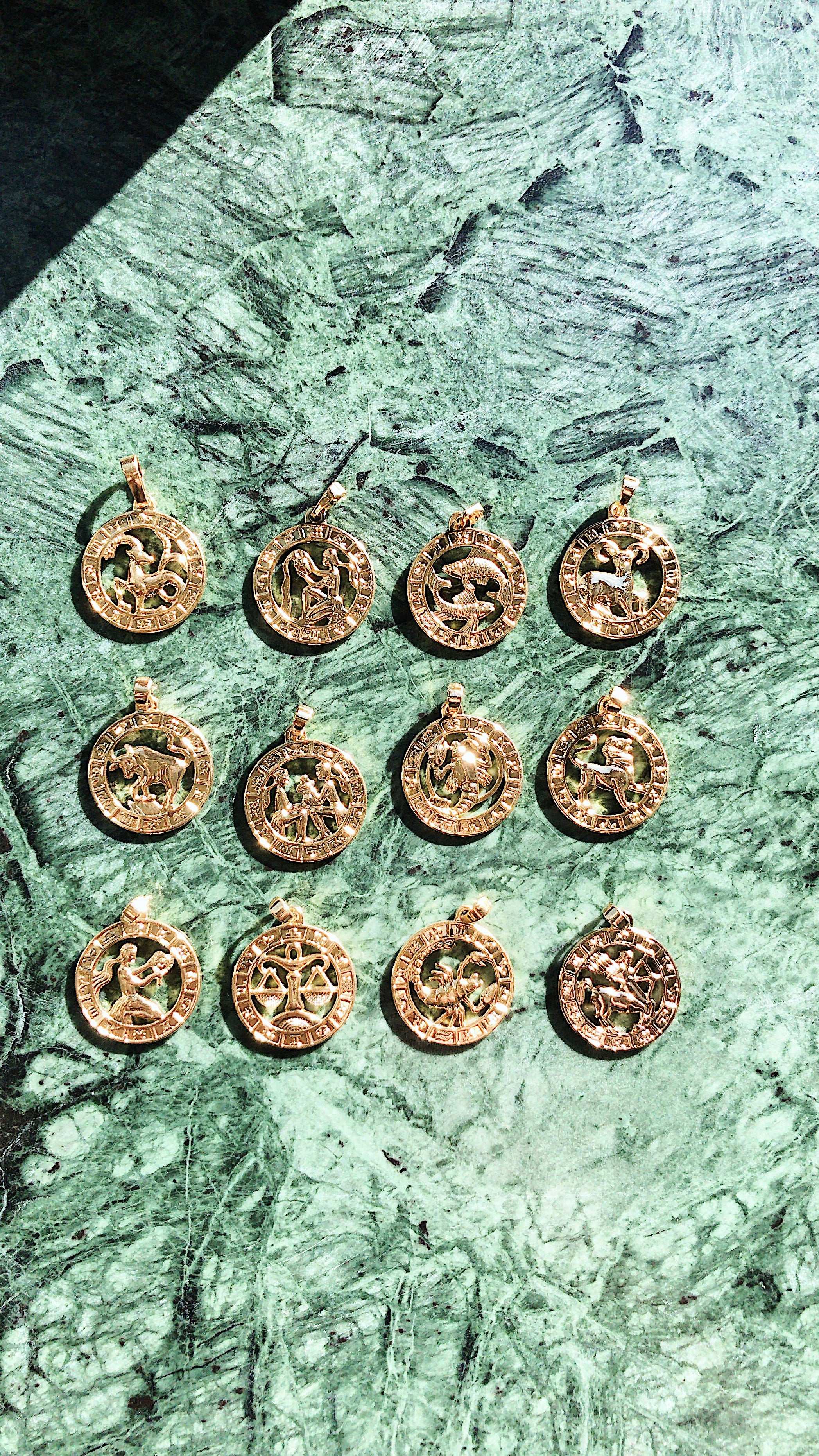 Zodiac Necklace Luxe Gold