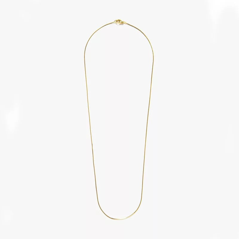Thin Herringbone Snake Chain Round