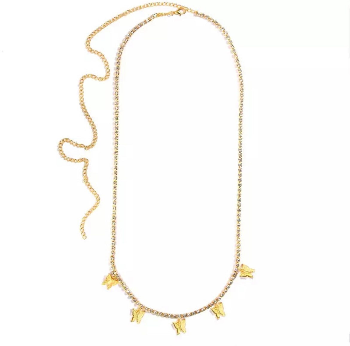 Butterfly Bellychain Gold