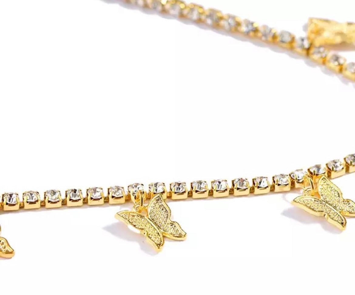 Butterfly Bellychain Gold