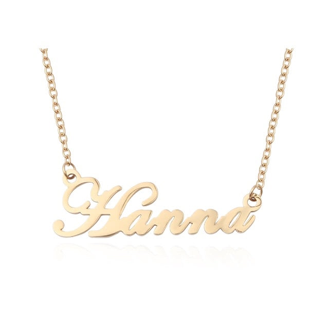 Name Necklace Gold