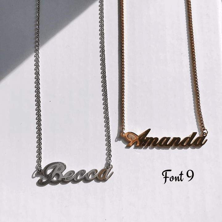 Name Necklace Silver