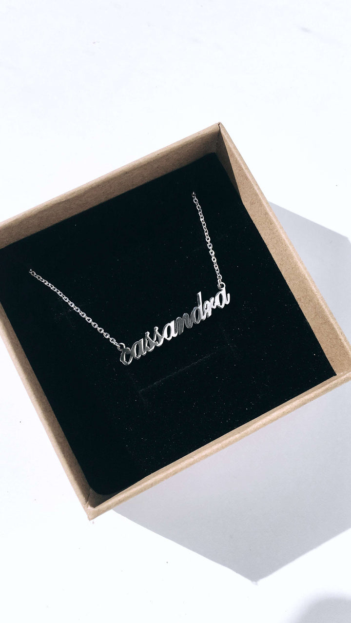 Name Necklace Silver