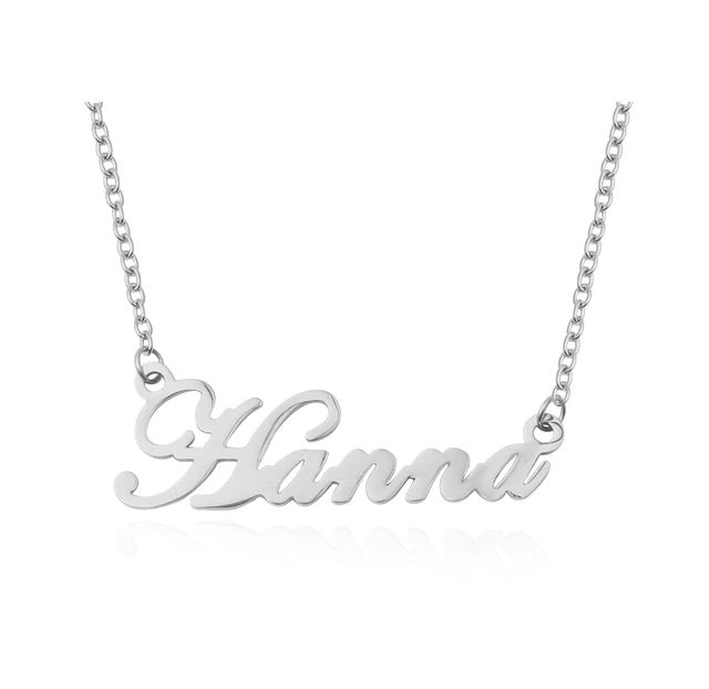 Name Necklace Silver