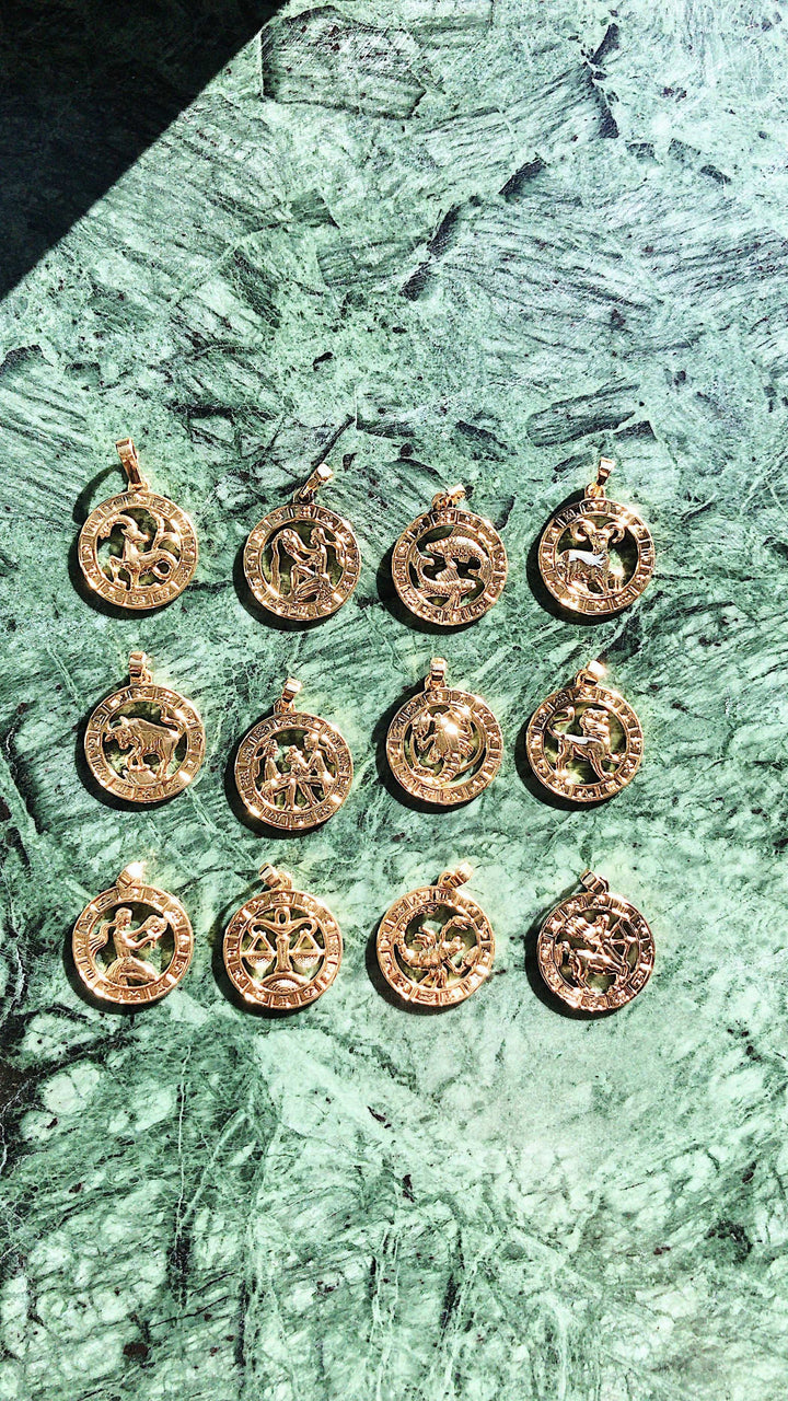 Zodiac Necklace Luxe Gold