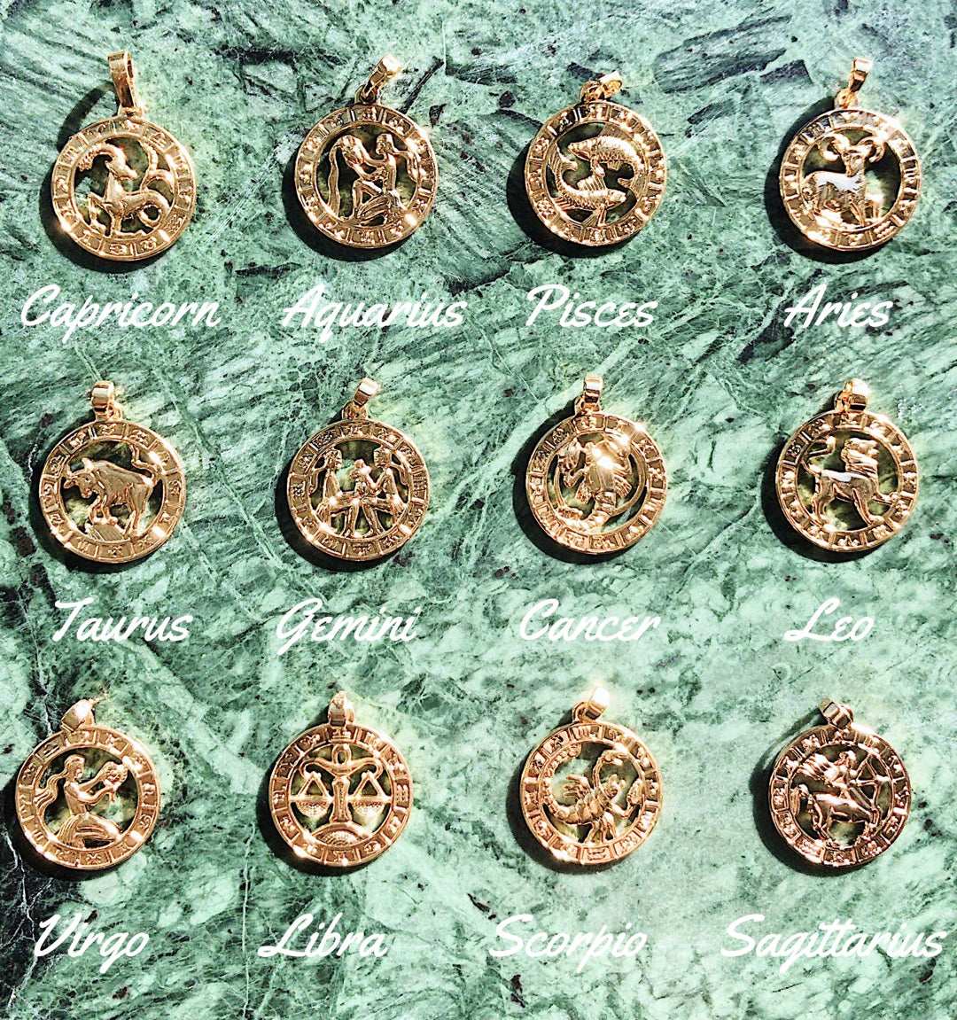 Zodiac Necklace Luxe Gold