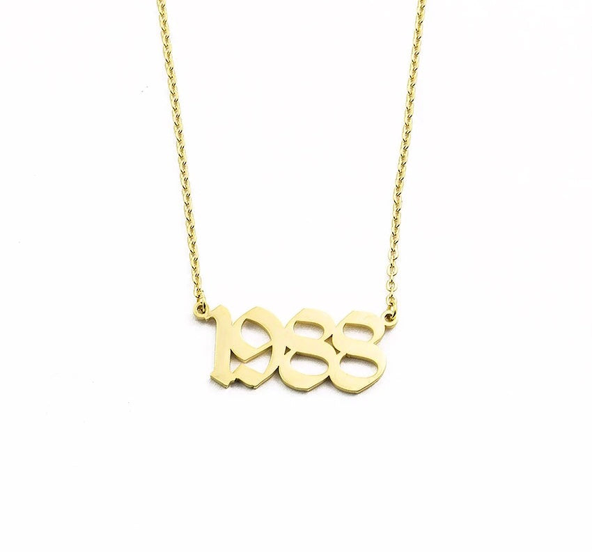 Numerals Necklace