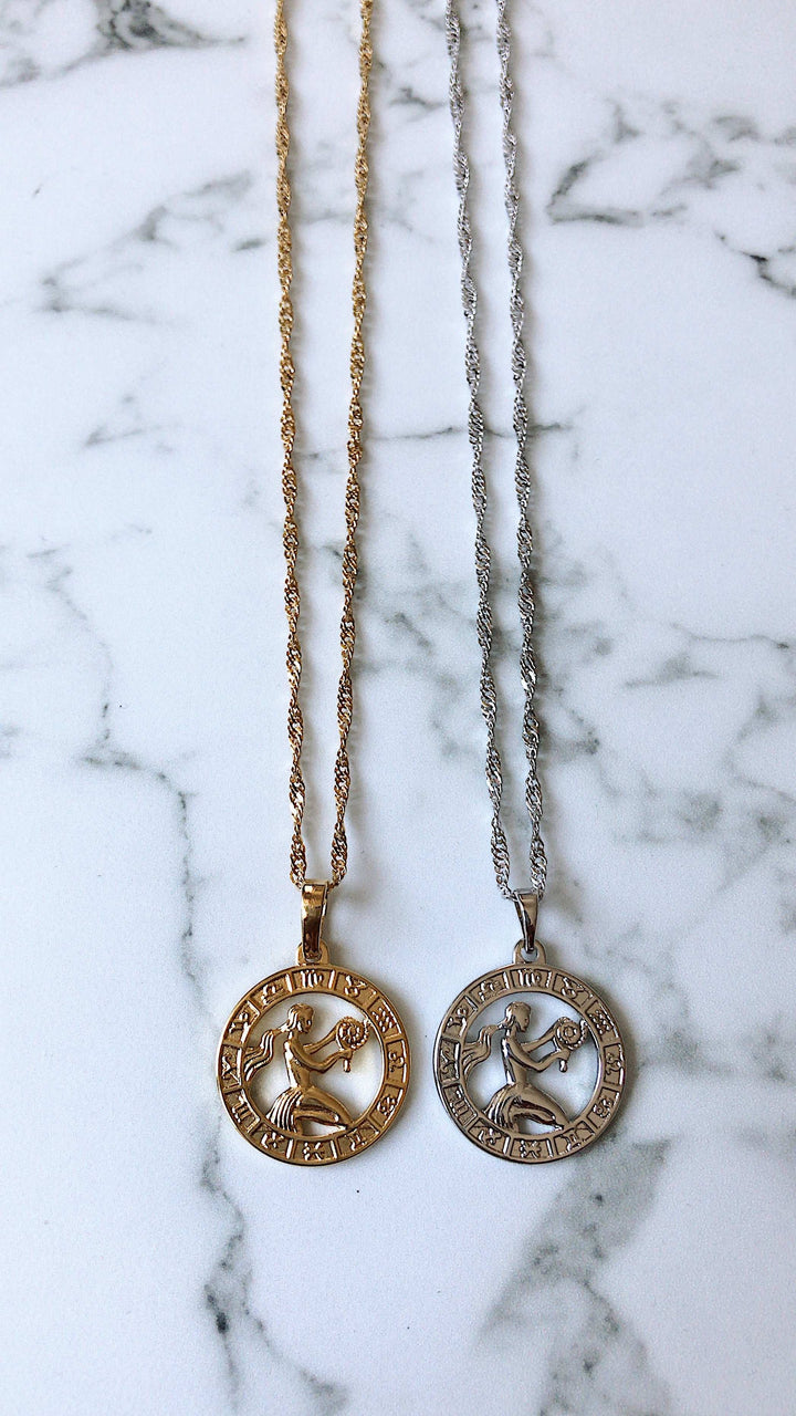 Zodiac Necklace Luxe Silver