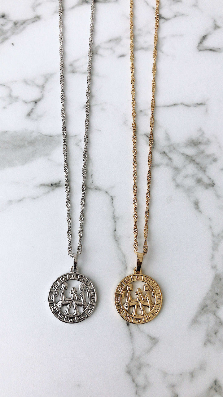 Zodiac Necklace Luxe Silver
