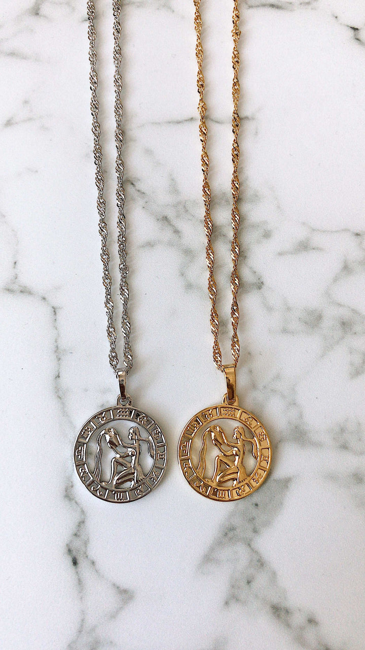 Zodiac Necklace Luxe Silver