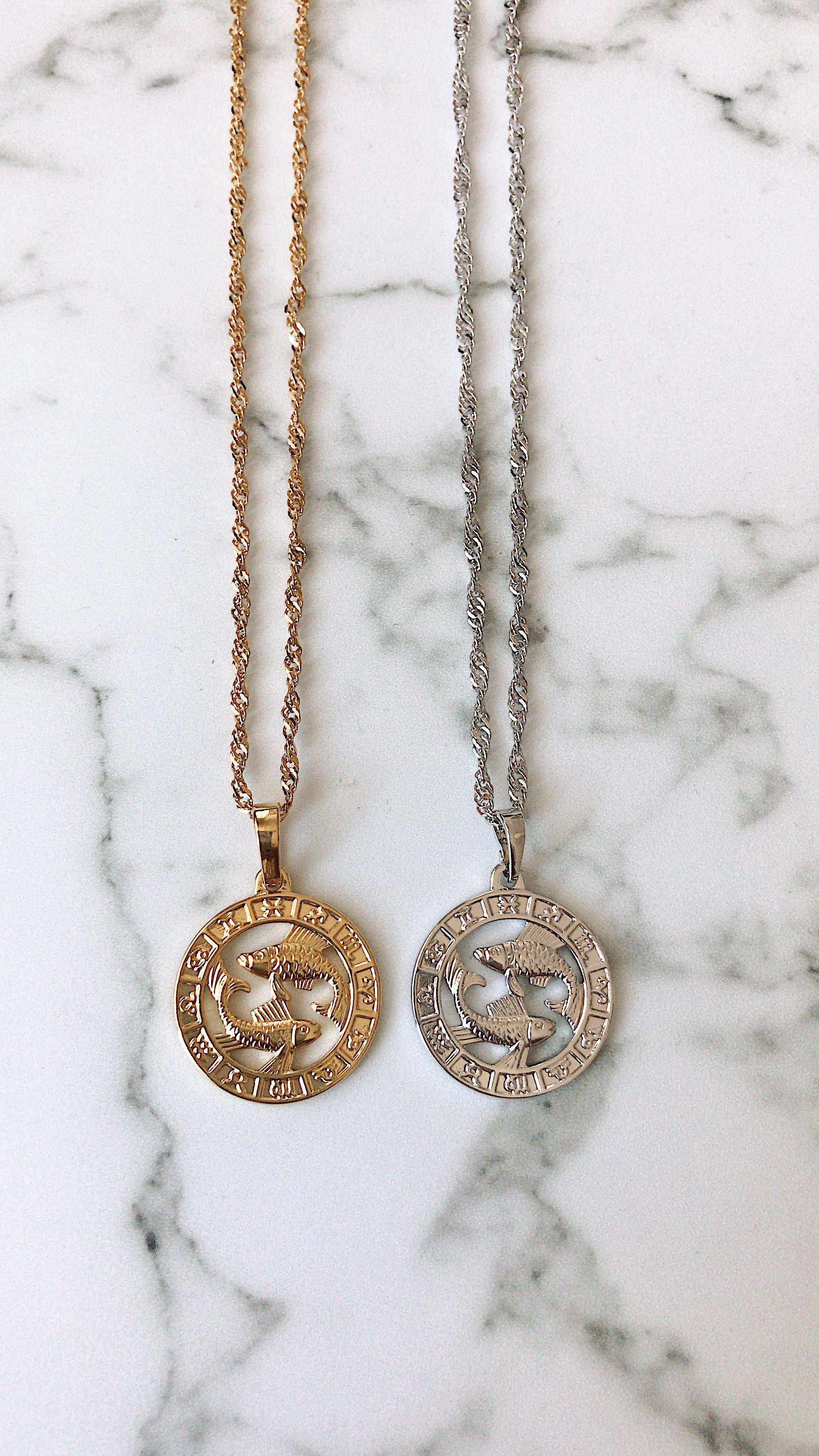 Zodiac Necklace Luxe Silver