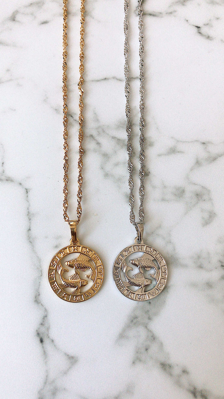 Zodiac Necklace Luxe Silver