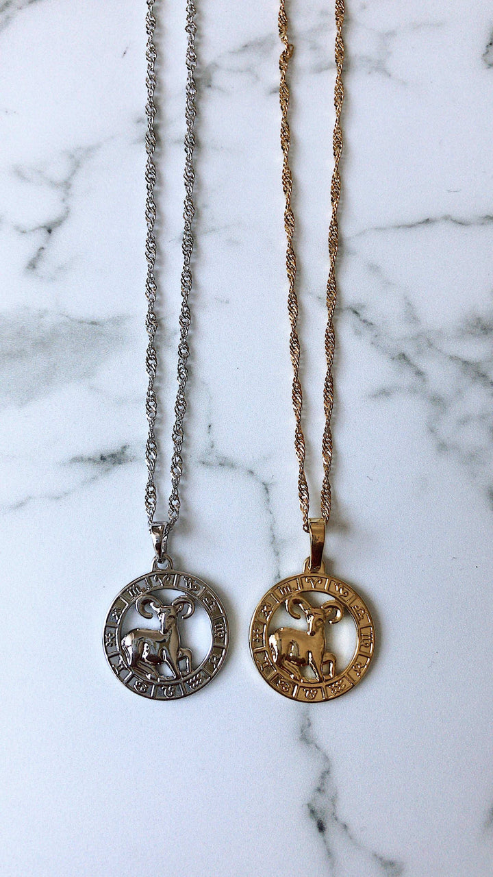 Zodiac Necklace Luxe Silver