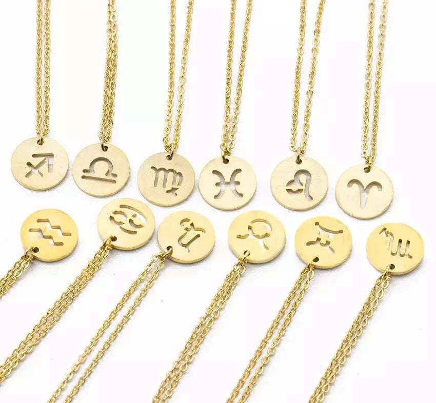 Zodiac Sign Necklace (Silver/Guld)
