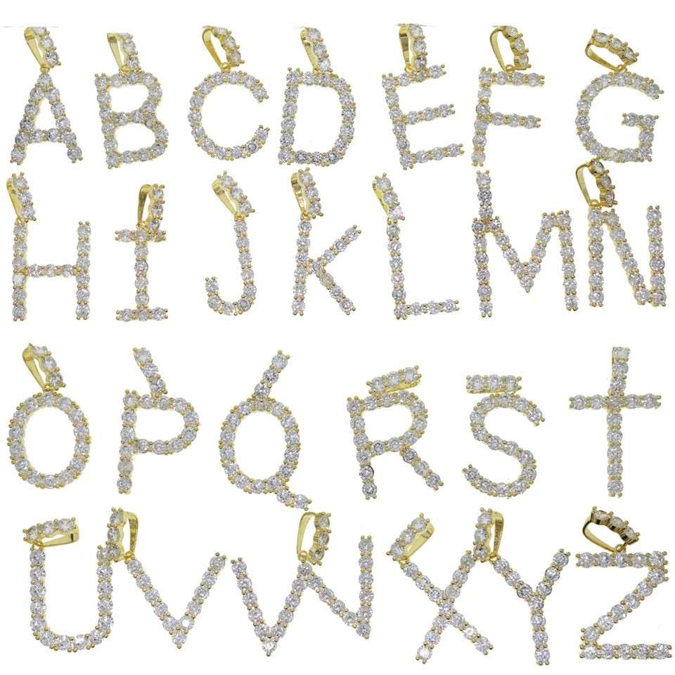 Deluxe Tennis Chain Initial Necklace
