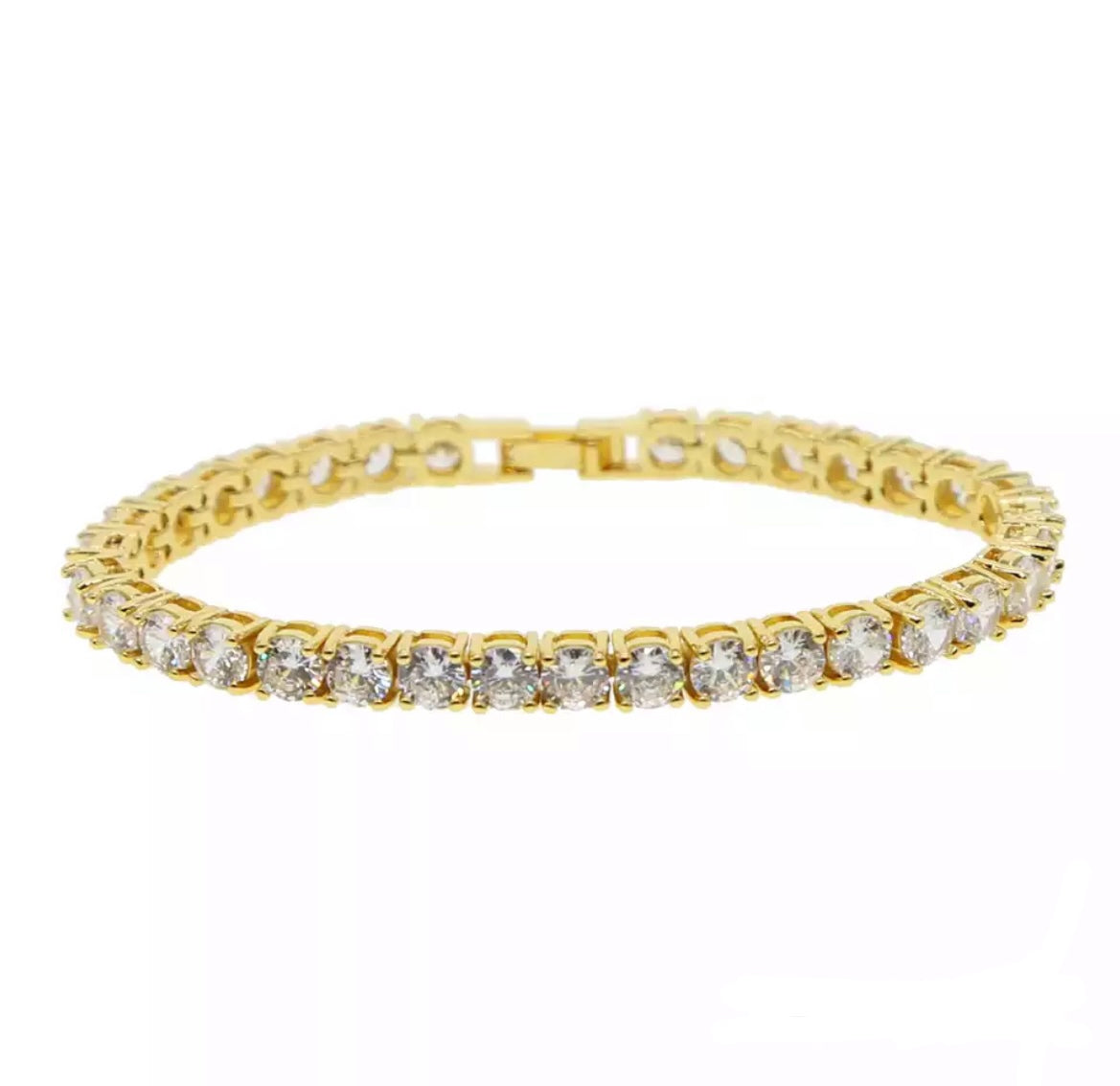 Tennis Chain Luxe Anklet Gold