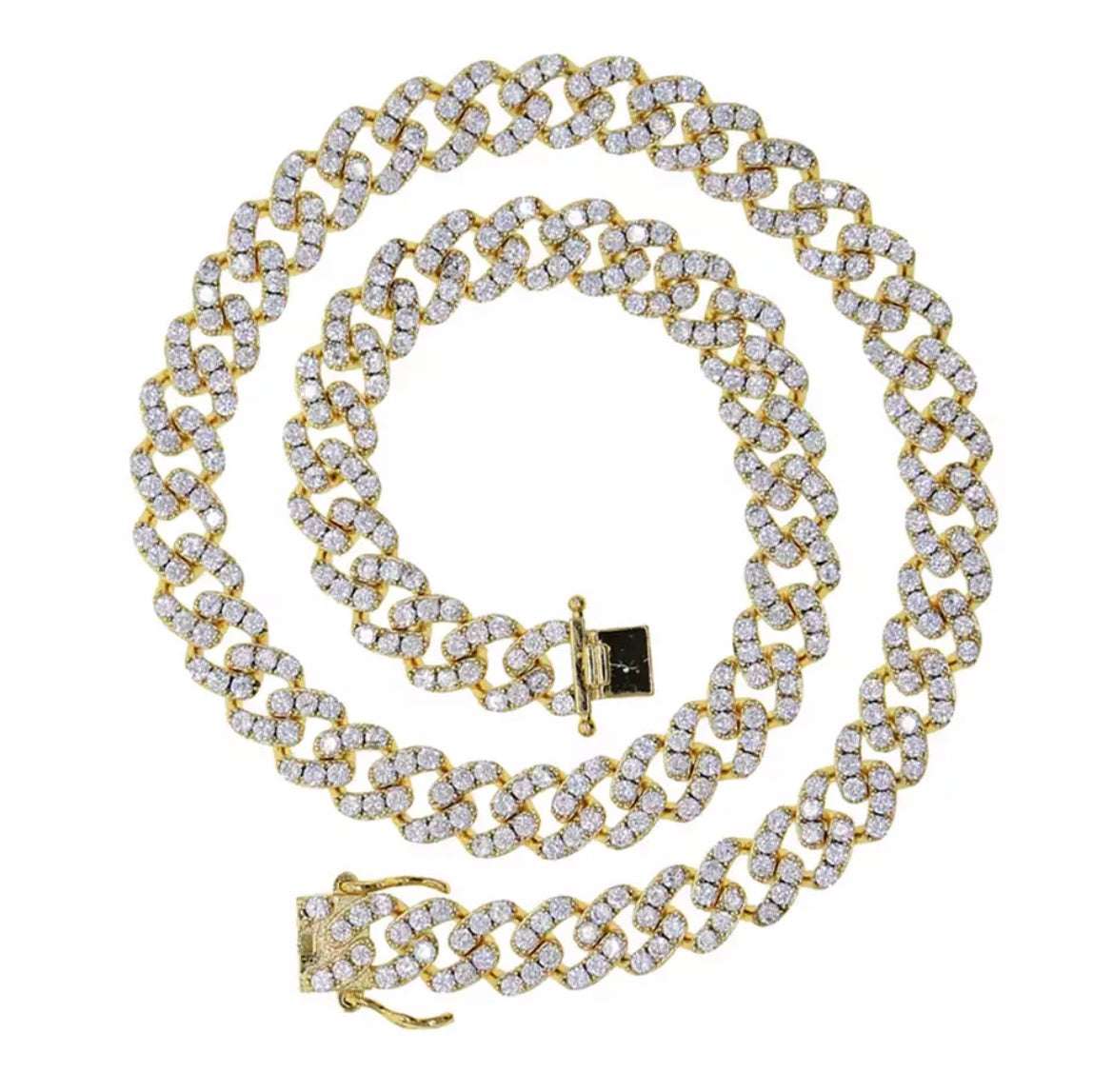 Cuban Chain Necklace Deluxe Gold