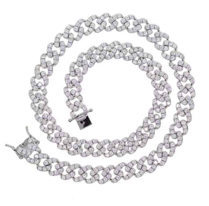 Cuban Chain Necklace Deluxe Silver