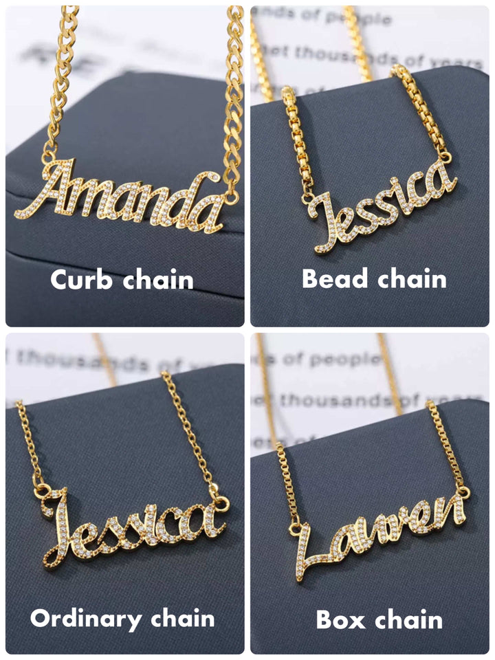 Crystal Name Necklace