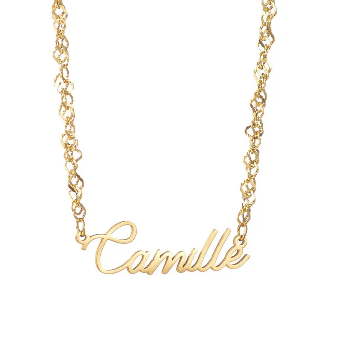 Nameplate Necklace