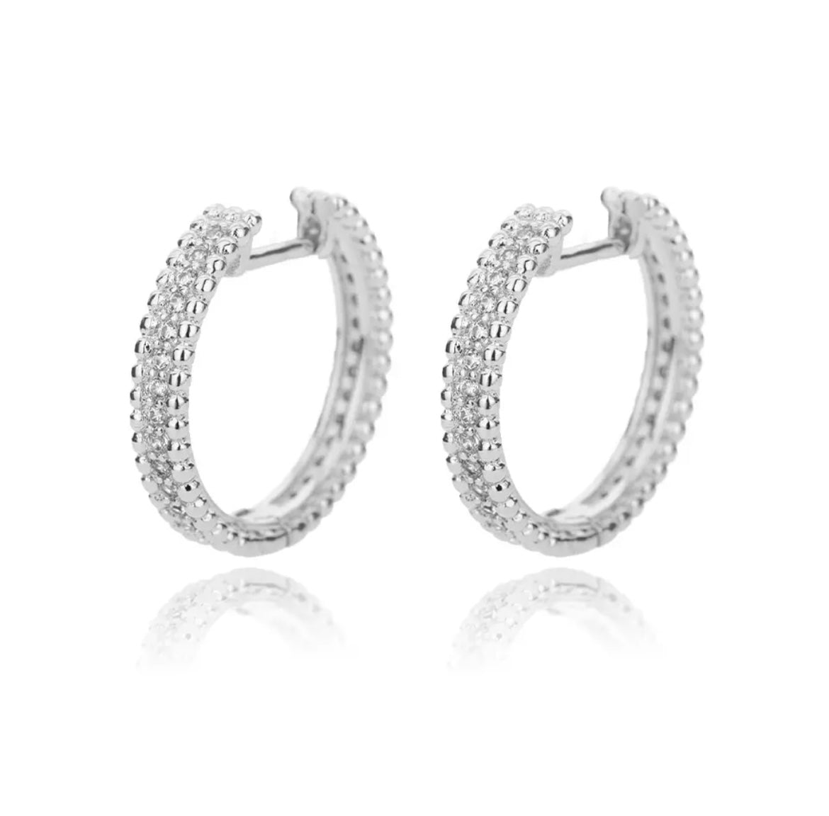 Miranda Hoop Earrings Silver