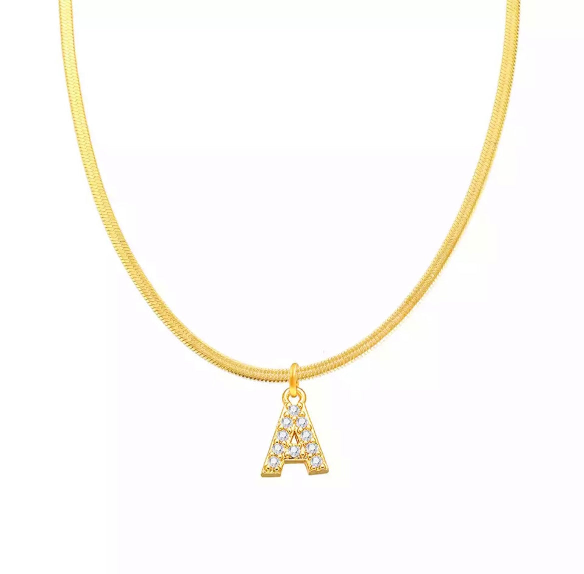 Initial Sparkle Necklace