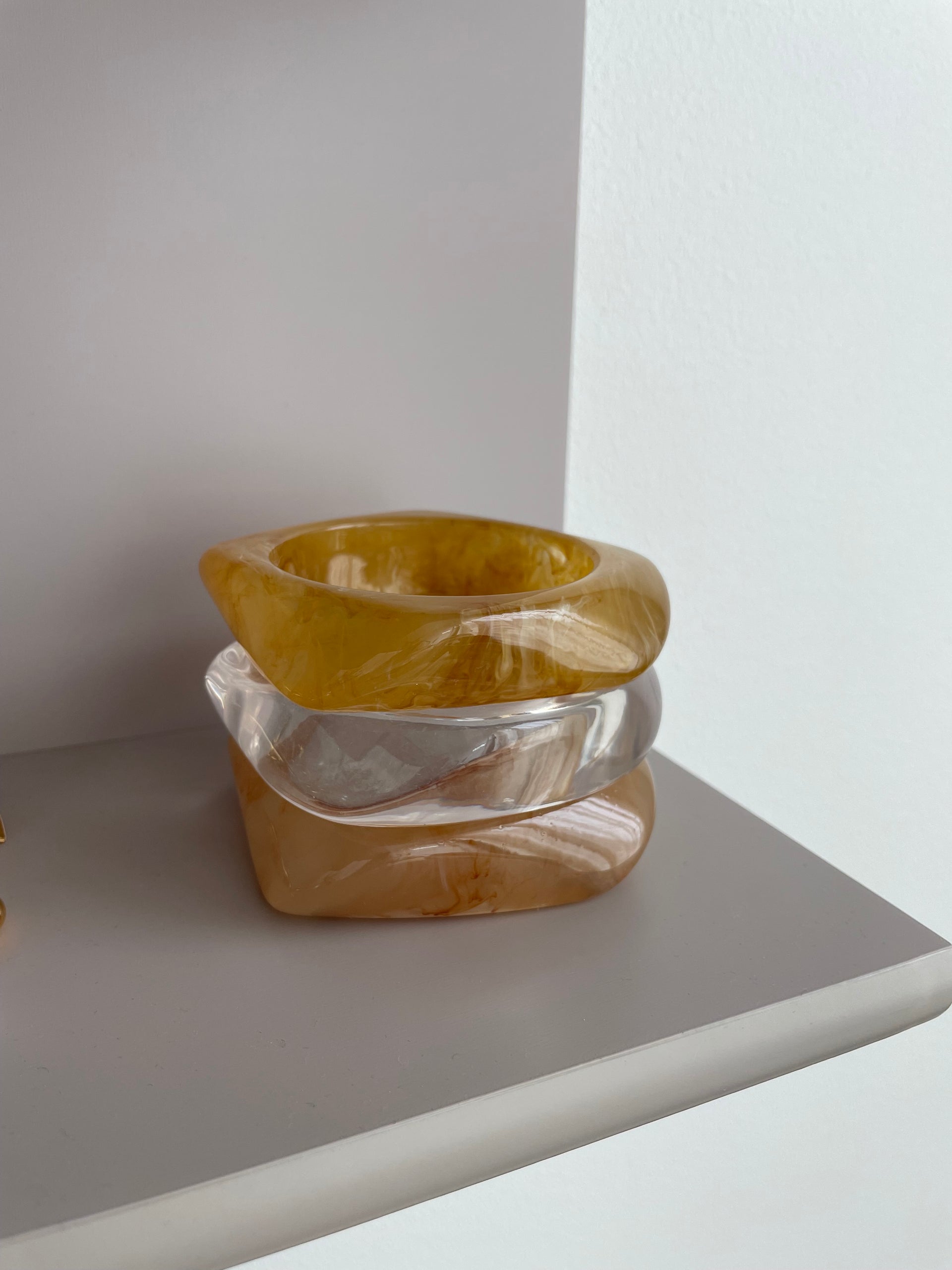 Sunflower Resin Bangle