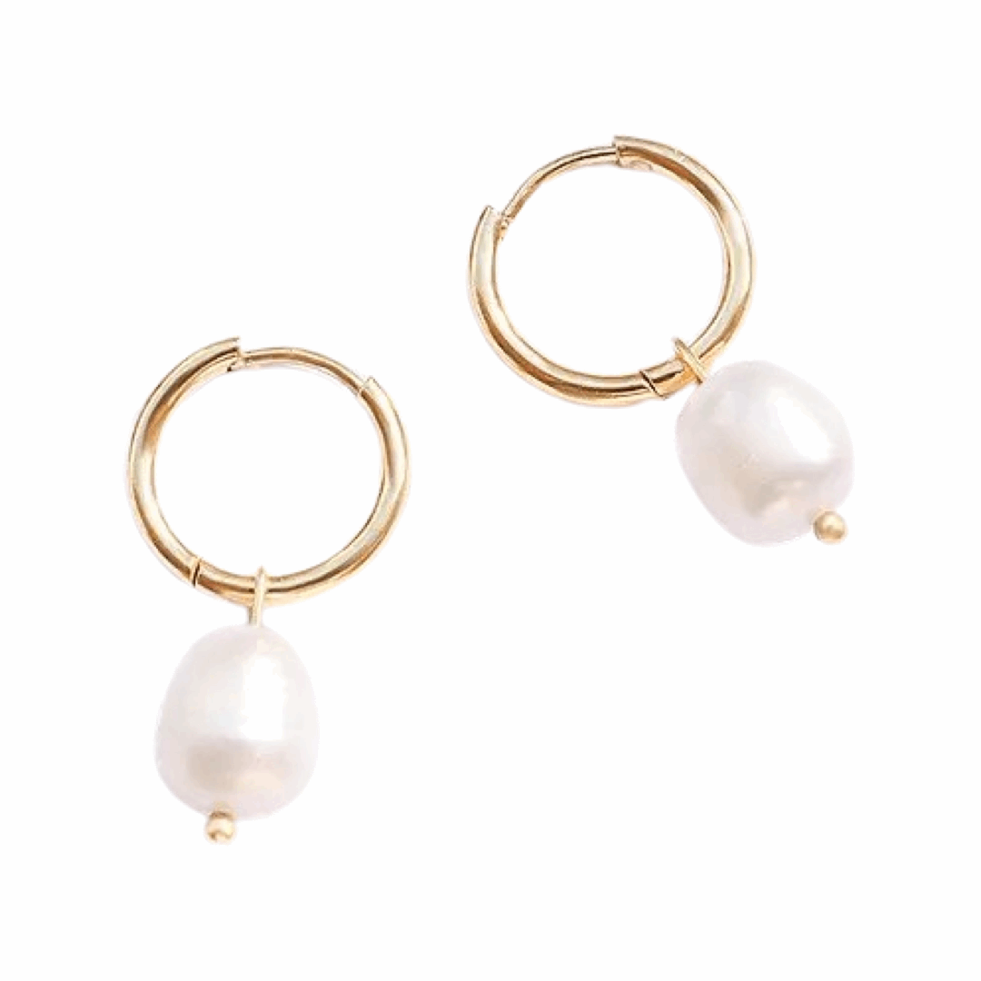 Perla Hoop Earrings