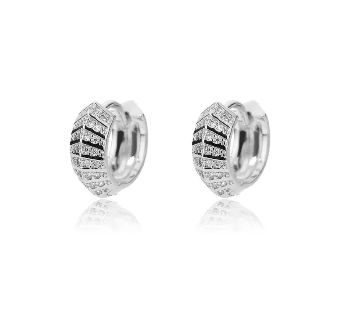Skye Hoop Earrings Silver