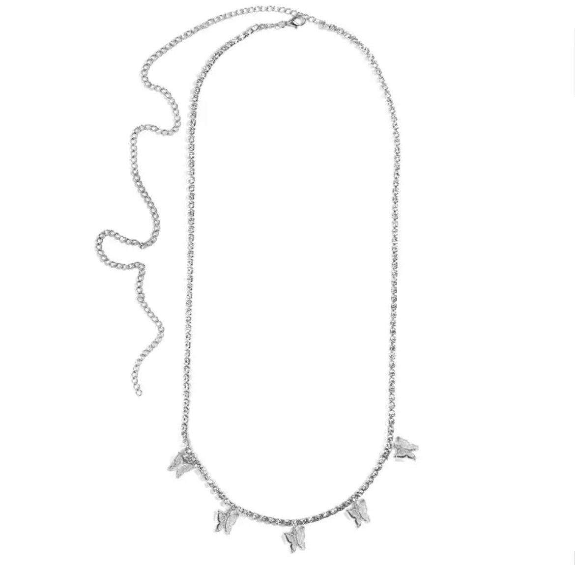 Butterfly Bellychain Silver