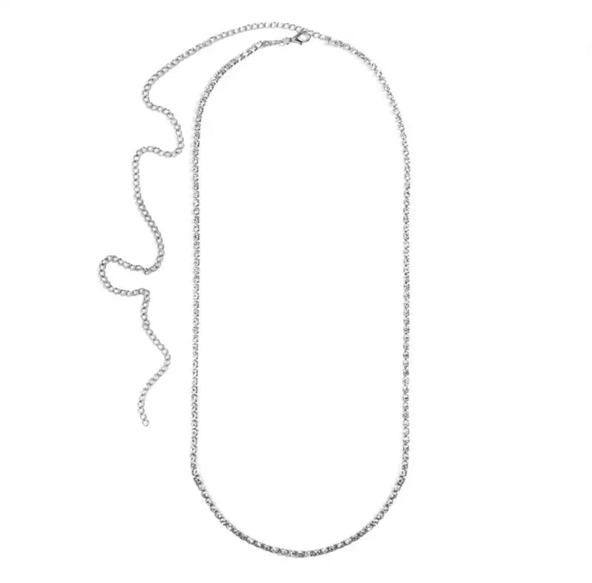 Tennis Bellychain Silver