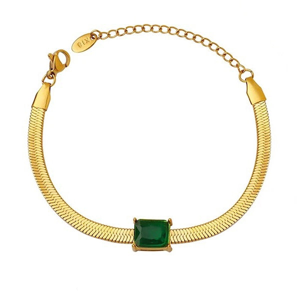 Herringbone Stone Bracelet