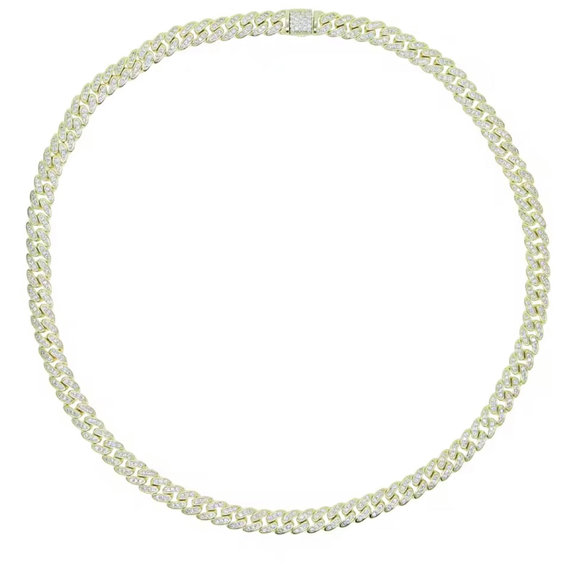 Luna Cuban Necklace Luxe Gold