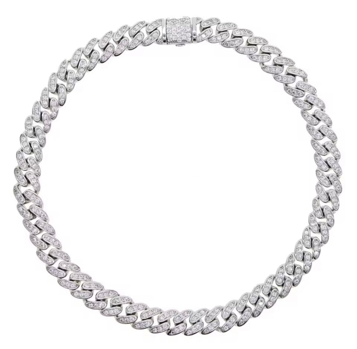 Cuban Chain Luxe Anklet Silver